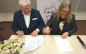 podpisanie porozumienia ze Związkiem Literat&oacute;w Polskich Oddział w Gorzowie Wielkopolskim