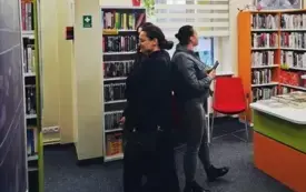 prezentacja prac na terenie biblioteki