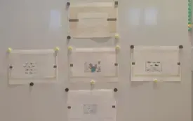 Tablica z informacjami o autorce