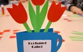 Laurka z tulipanami dla kochanej babci.