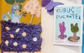 R&oacute;żnorodne prace plastyczne przedstawiające bajkowych bohater&oacute;w i fantastyczne postacie.