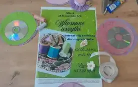 plakat informujący o spotkaniu w bibliotece &ndash; wok&oacute;ł materiały przygotowane do  zajęć