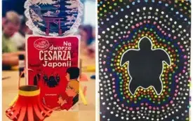 Prace plastyczne &ndash; azjatycki lampion oraz ż&oacute;łw z Wielkiej Rafy Koralowej.