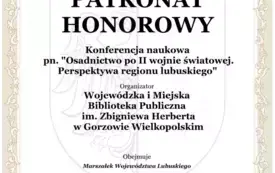 Patronat Marszałka wojew&oacute;dztwa lubuskiego