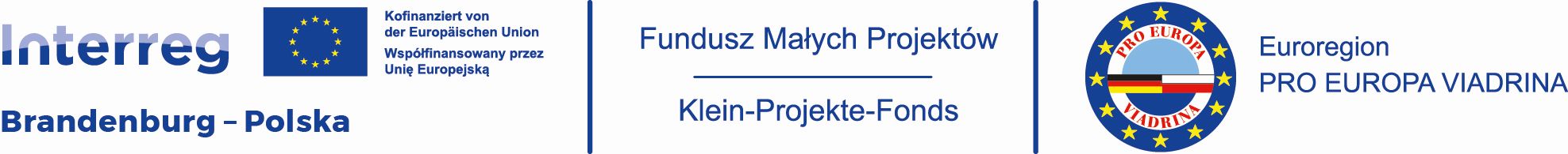 loga Interreg Brandenburg-Polska, Fundusz Małych Projekt&oacute;w, Euroregion Pro Europa Viadrina