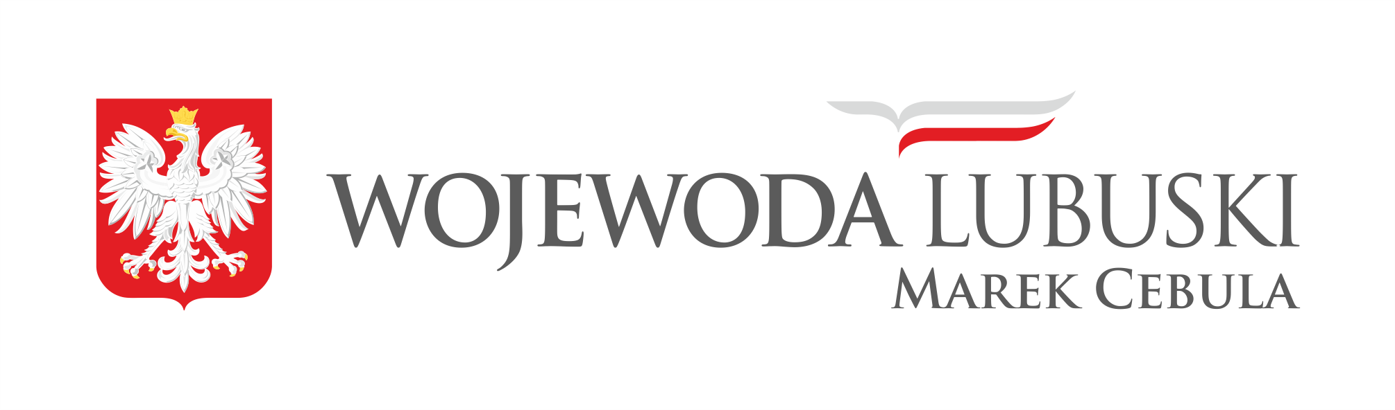 Patronat Wojewody Lubuskiego Herb Wojewody Lubuskiego z informacją o patronacie Wojewody Marka Cebuli