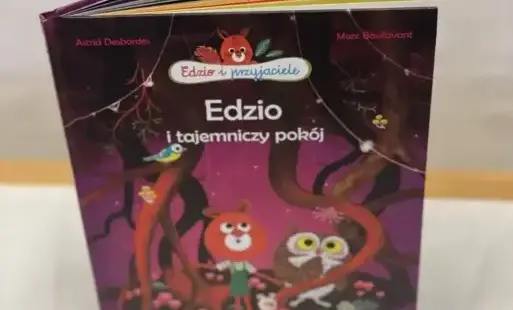 Zdjęcie startowe- Omawiana książka „Edzio i tajemniczy pokój”