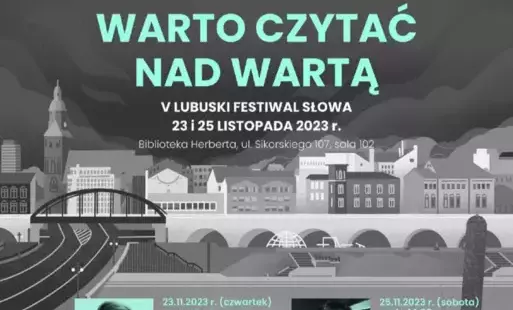 plakat Lubuskiego Festiwalu Słowa. Edycja 2023