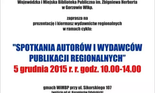Fragment plakatu z informacjami dotyczącymi tytułu i miejsca spotkania
