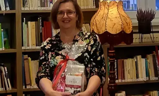 Na zdjęciu autorka książek - Agnieszka Krawczyk.