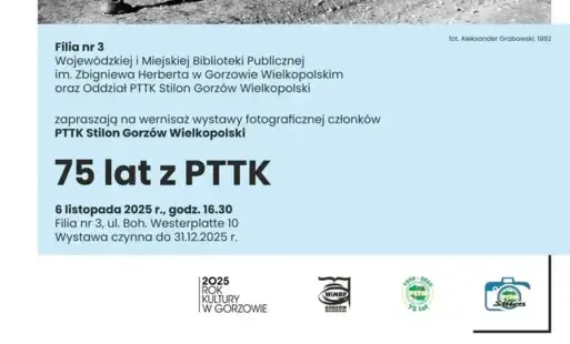 Fragment plakatu z informacjami organizacyjnymi jak pod plakatem głównym. 