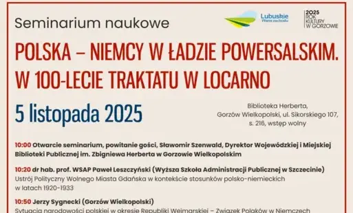 Fragment plakatu z tytułem seminarium naukowego i datą wydarzenia