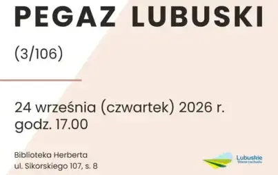 Fragment plakatu, wykonanego w jasnej kolorystyce. Na którym umieszczono wszelkie informacje dotyczące wydarzenia.