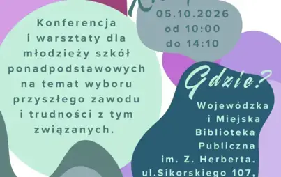 Fragment plakatu promocyjnego z informacjami jak nad plakatem głównym