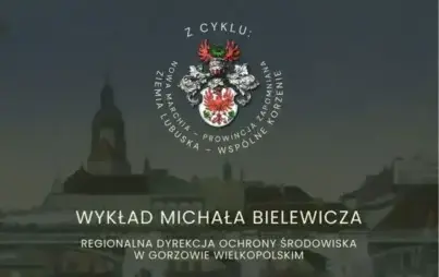 fragment plakatu Nowej Marchii na zielonym tle, z opisem.