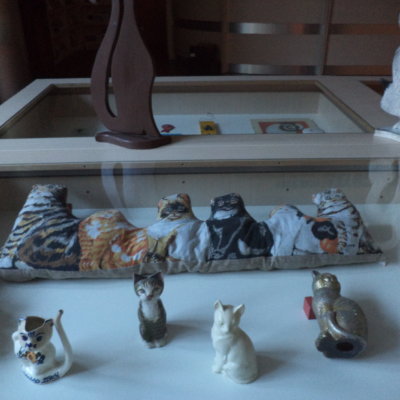 Wystawa kotów z kolekcji Barbary Kadziewicz w WiMBP w Gorzowie Wlkp.