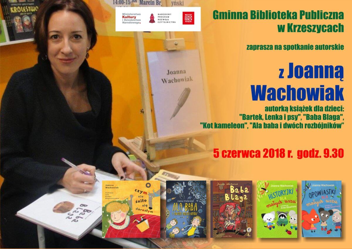 Spotkanie autorskie z Joanną Wachowiak w Krzeszycach