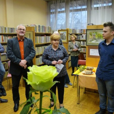 W piątkowe popołudnie 15 marca 2019 r. w Filii nr 14 nastąpiło uroczyste otwarcie wystawy Leszka Błażewicza zatytułowanej Akwarele gorzowskie i nie tylko.