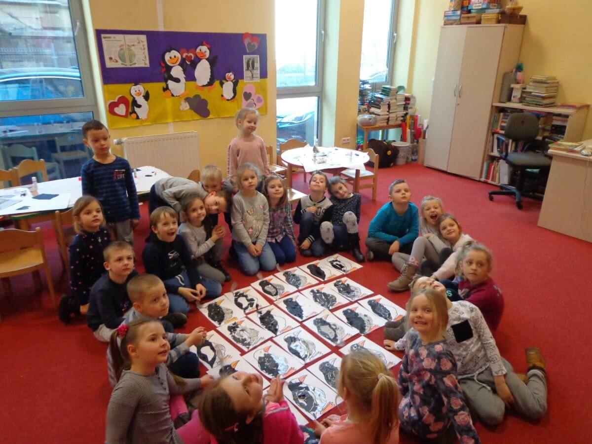 W miesiącu lutym 2019r. w Oddziale Dziecięcym w „zabawach z pingwinkiem” uczestniczyły trzy grupy dzieci z przedszkoli miejskich nr 15 i 17 z Gorzowa Wlkp.
