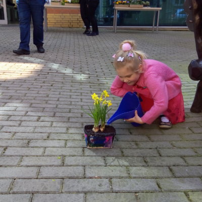 06.04.2019r. odbyły się zajęcia ogrodnicze mające na celu ukazanie, jak zorganizować ogród na niewielkiej przestrzeni.