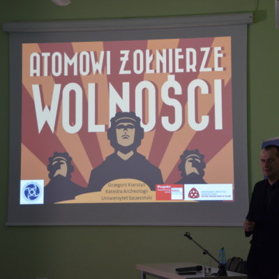 Wykład dr. Grzegorza Kiarszysa pt. „Atomowi żołnierze wolności. Archeologia magazynów amunicji jądrowej w Polsce”; 9 kwietnia 2019 r.