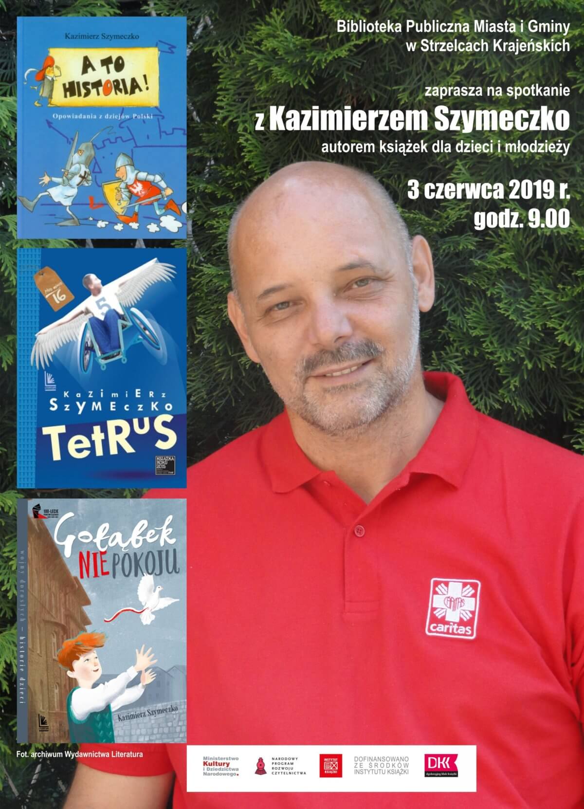 W ramach Dyskusyjnego Klubu Książki 3 czerwca 2019 r. strzelecka biblioteka gościła pisarza Kazimierza Szymeczko.