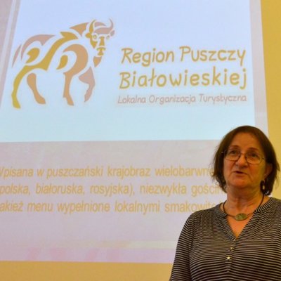 5 grudnia 2019 r. w ramach Biblioteki Aktywnego Seniora odbyło się spotkanie z podróżniczką Marią Gontą. Tematem prelekcji multimedialnej były: " Podróże polskie - Podlasie. Puszcza Białowieska - Królestwo żubrów ".