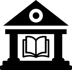 Ikona budynku biblioteki