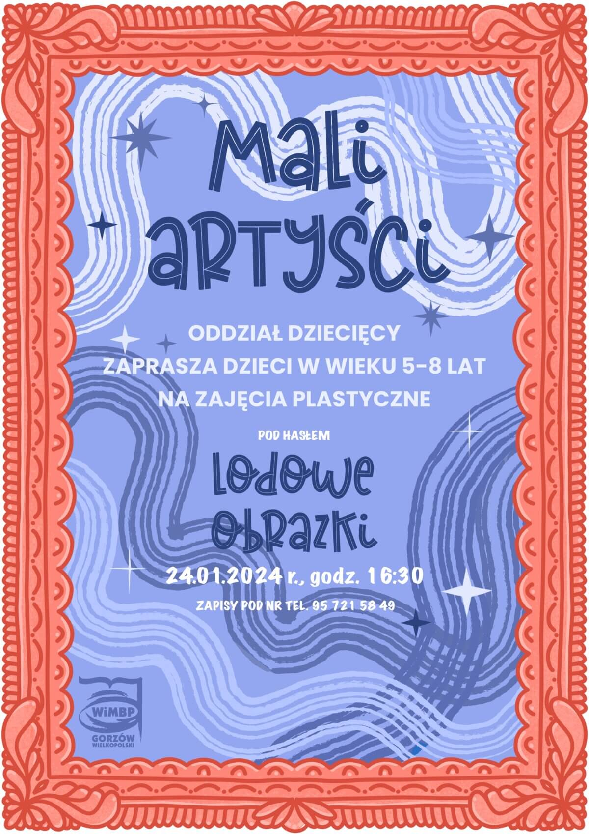 Plakat dotyczący projektu "Mali artyści".